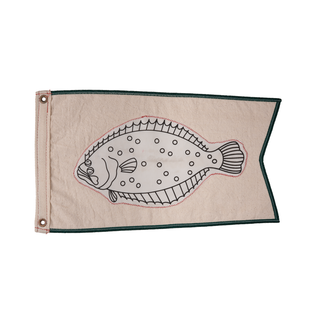 Fluke Broad Pennant Fishing Flag