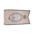 Fluke Broad Pennant Fishing Flag