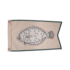 Fluke Broad Pennant Fishing Flag