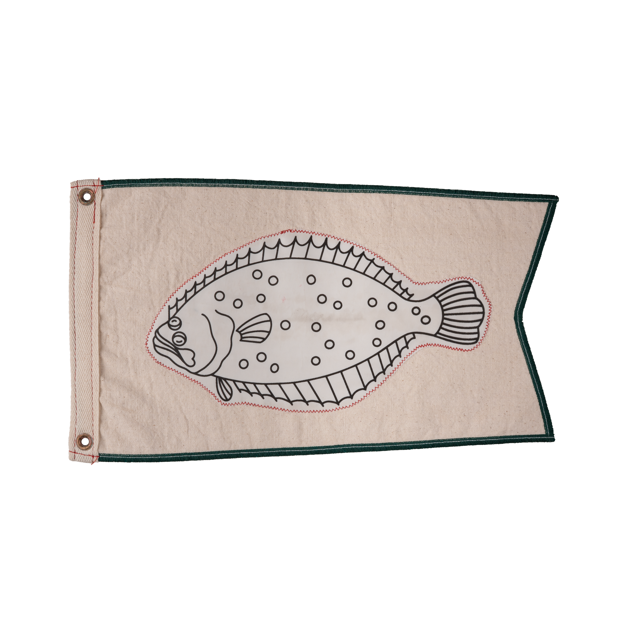 Fluke Broad Pennant Fishing Flag