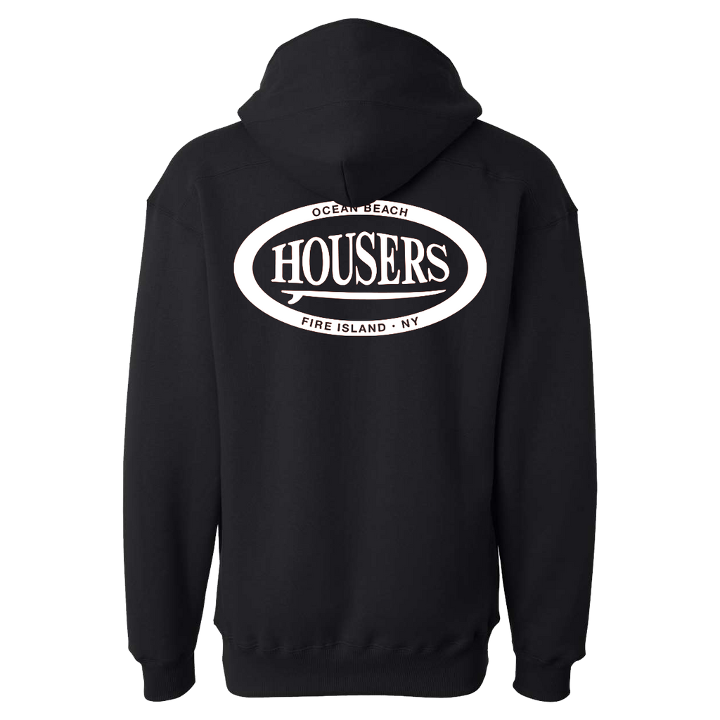 Housers Lace Up Hoodie- Black