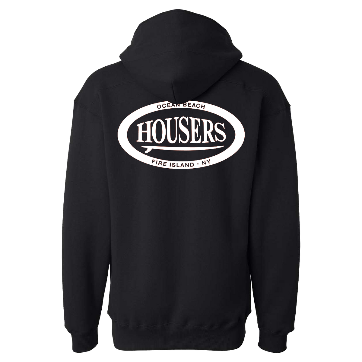 Housers Lace Up Hoodie- Black