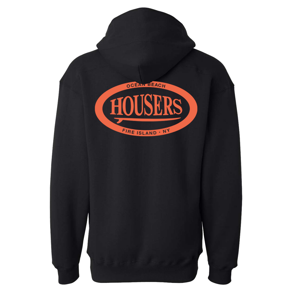 Housers Lace Up Hoodie- Black