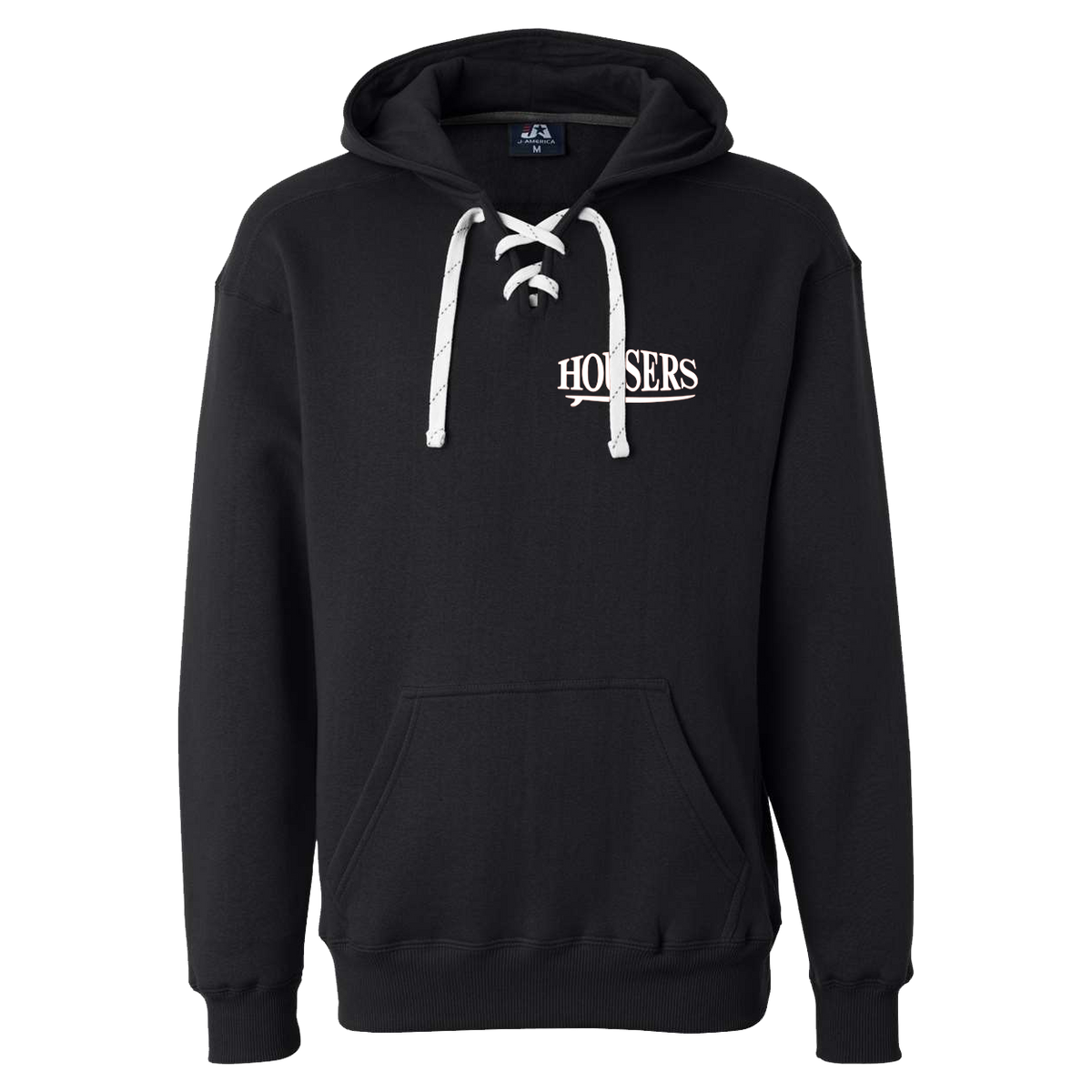 Housers Lace Up Hoodie- Black