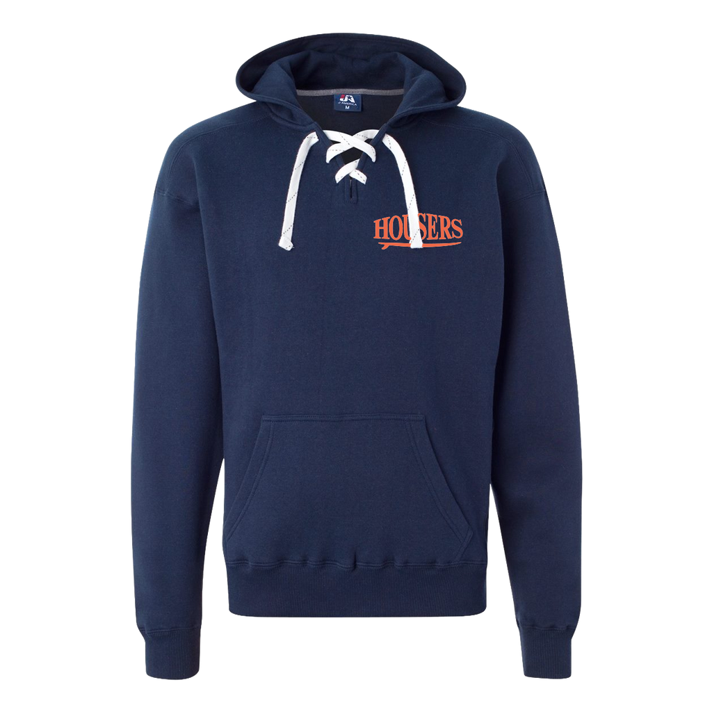 Housers Lace Up Hoodie- Navy