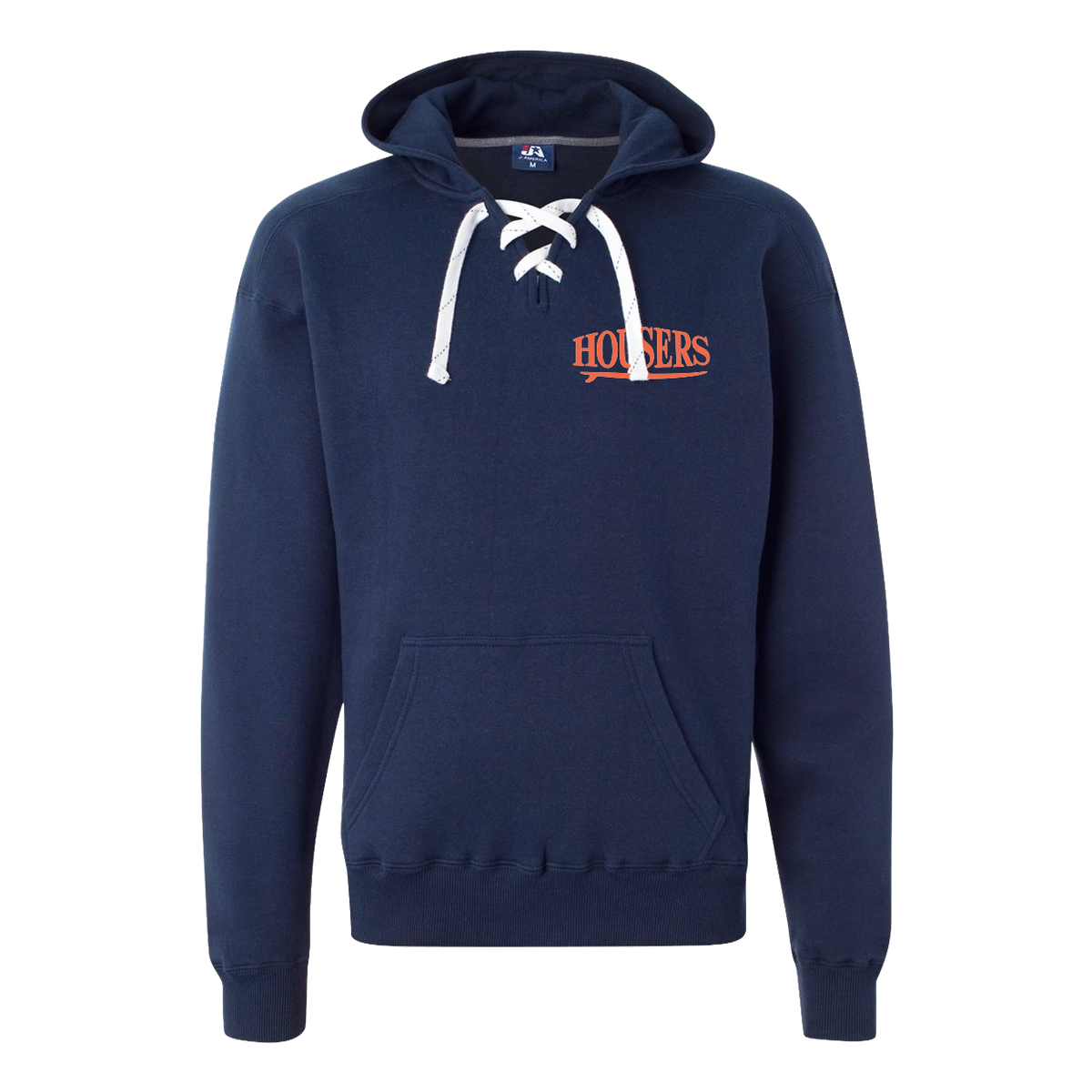 Housers Lace Up Hoodie- Navy