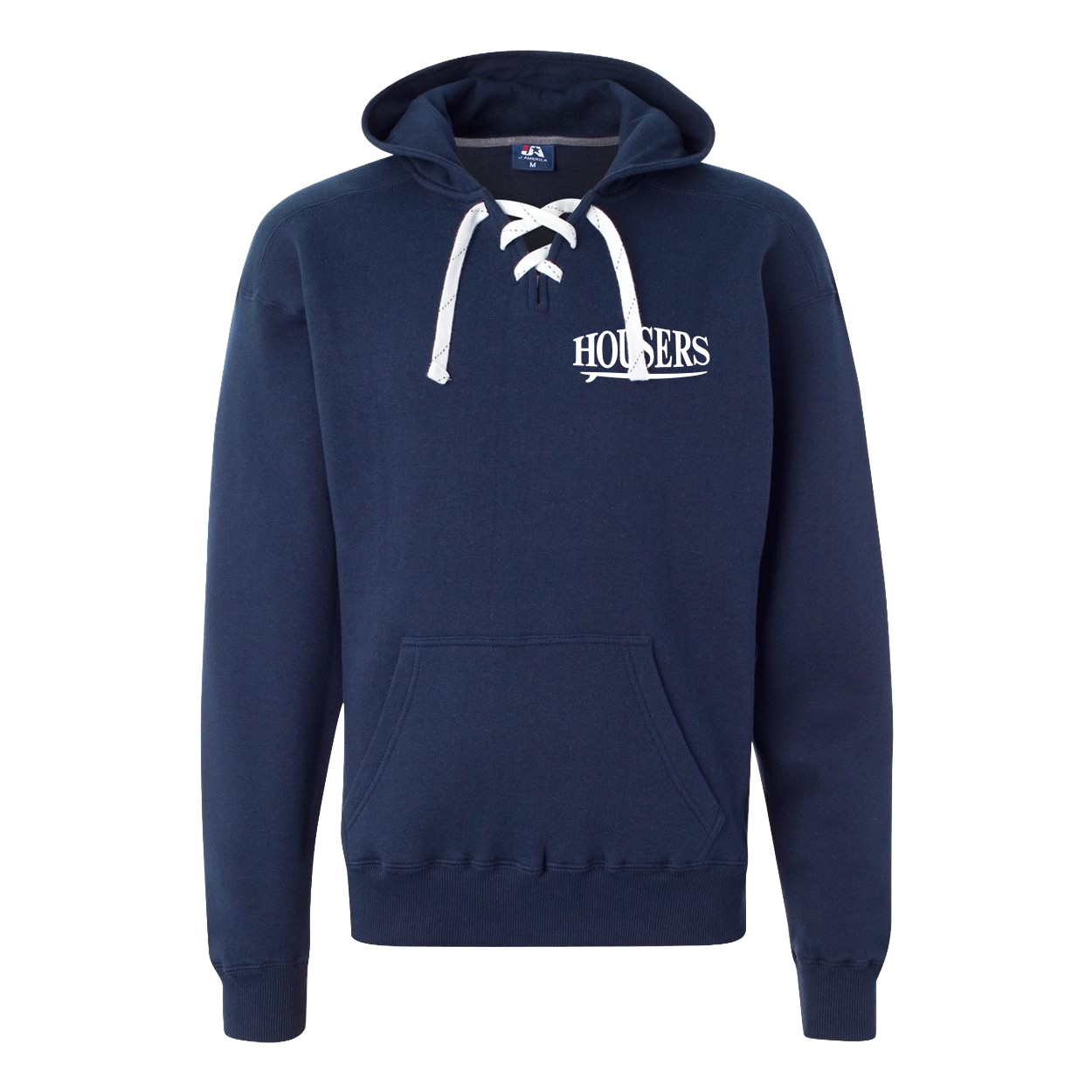 Housers Lace Up Hoodie- Navy