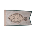 Sailworthy Fluke Broad Pennant Fishing Flag 004