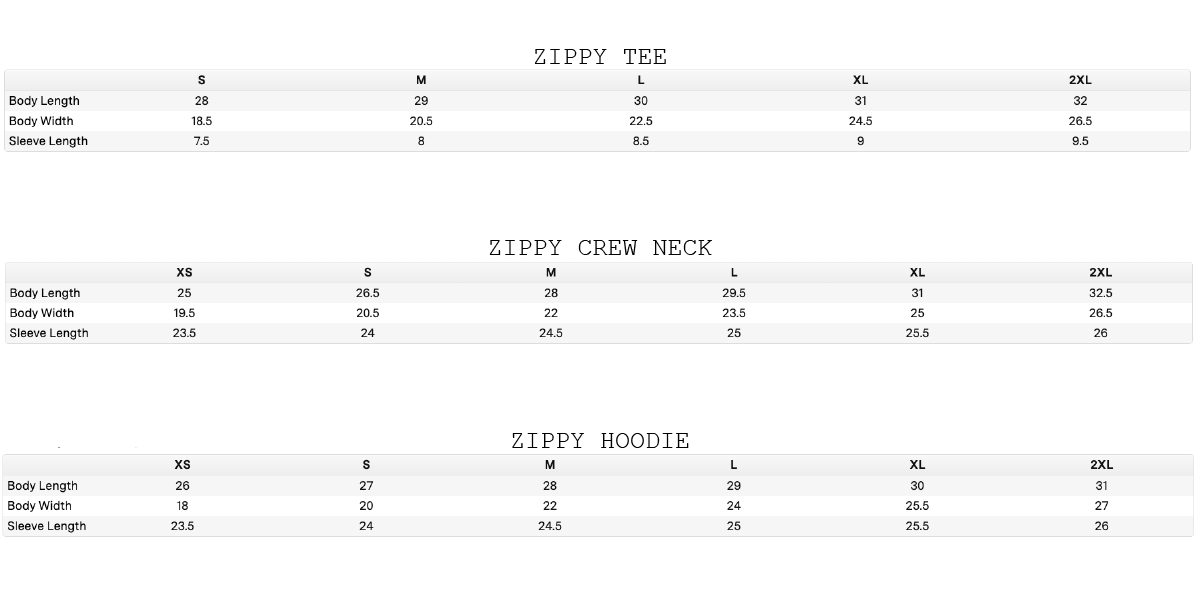 Zippy Cooler Tee - Bone