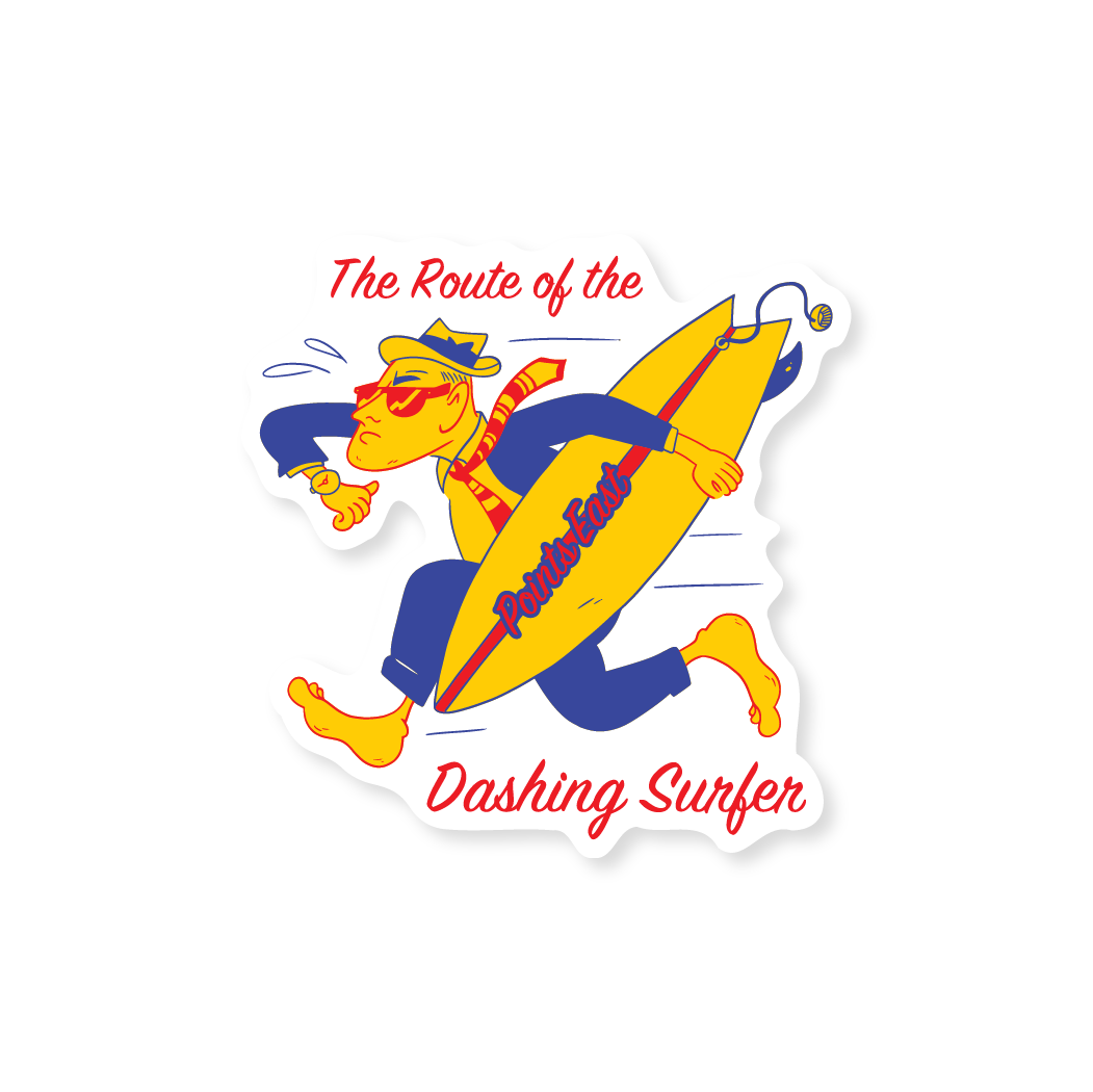 Dashin' Dude Sticker