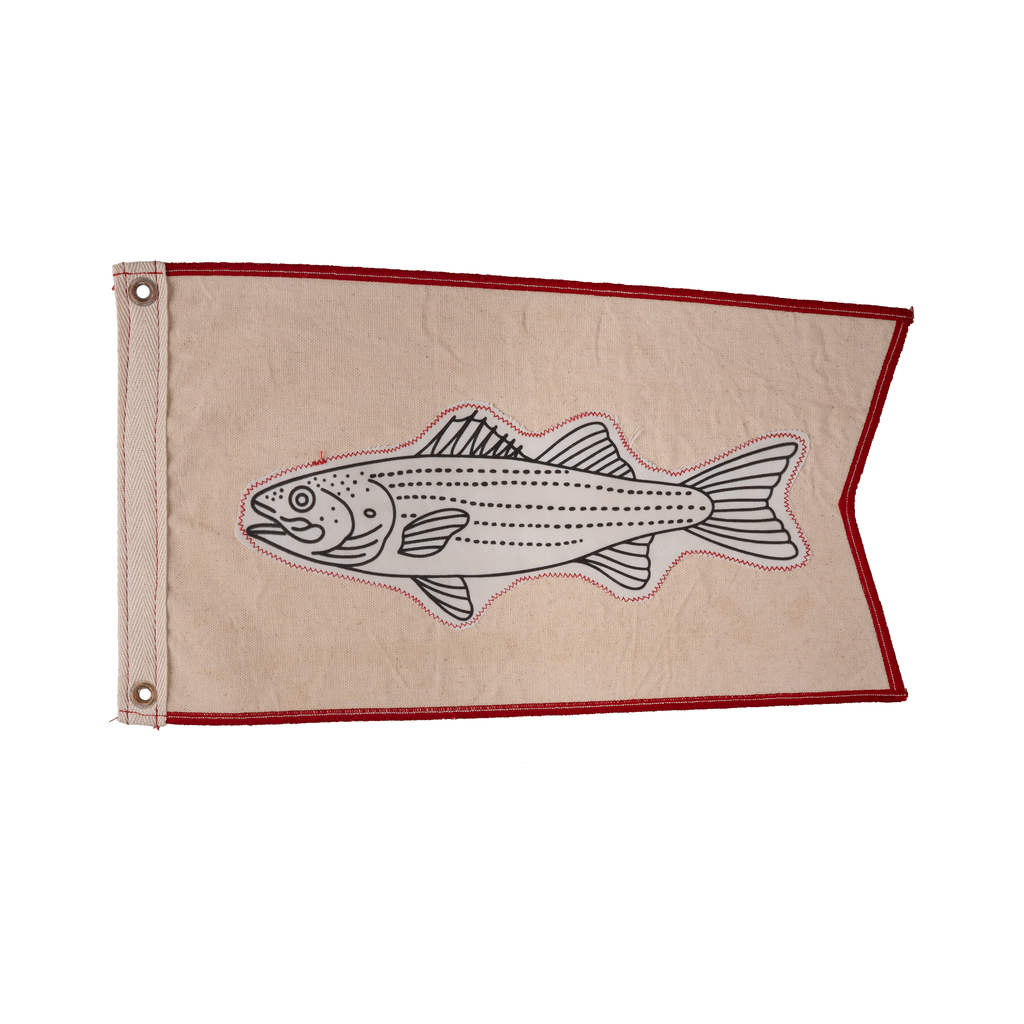 Striper Broad Pennant Fishing Flag