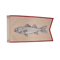 Striper Broad Pennant Fishing Flag