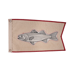Striper Broad Pennant Fishing Flag